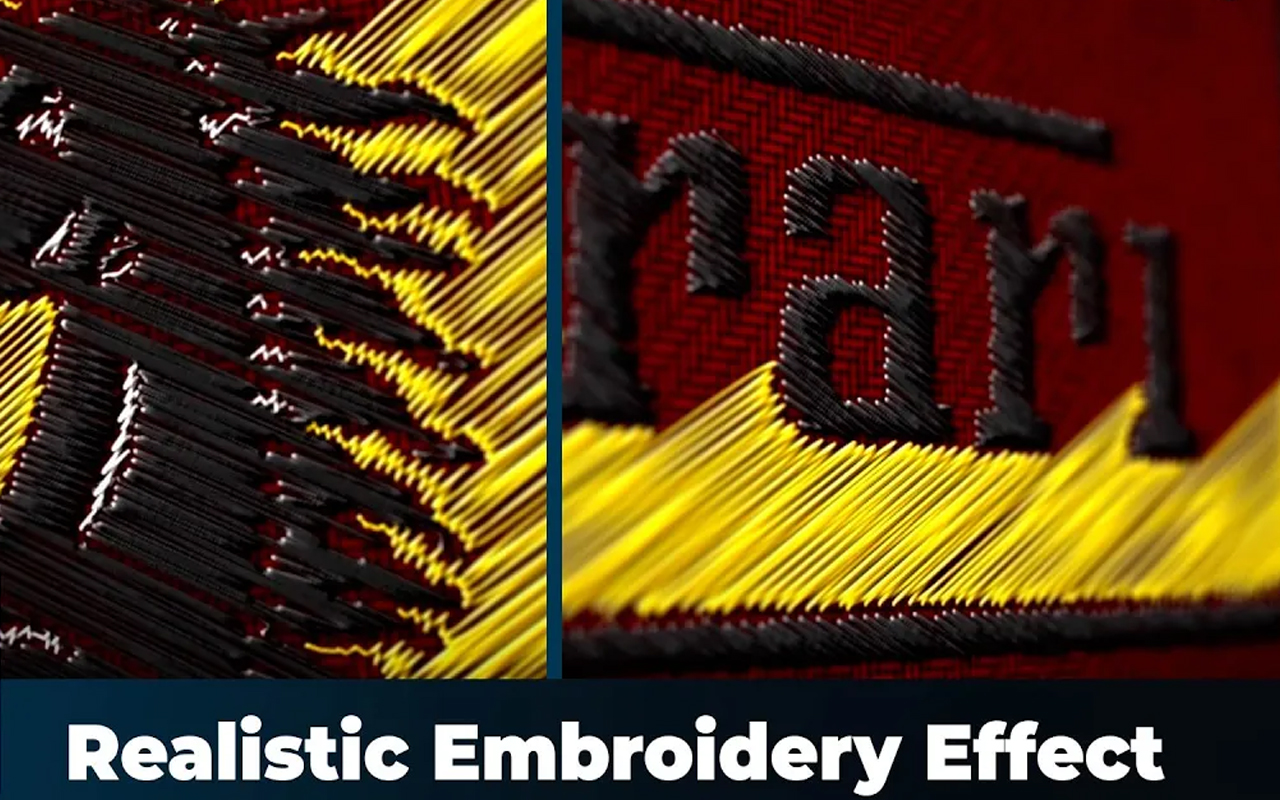 Embroidery Effect on After effects NO PLUGIN